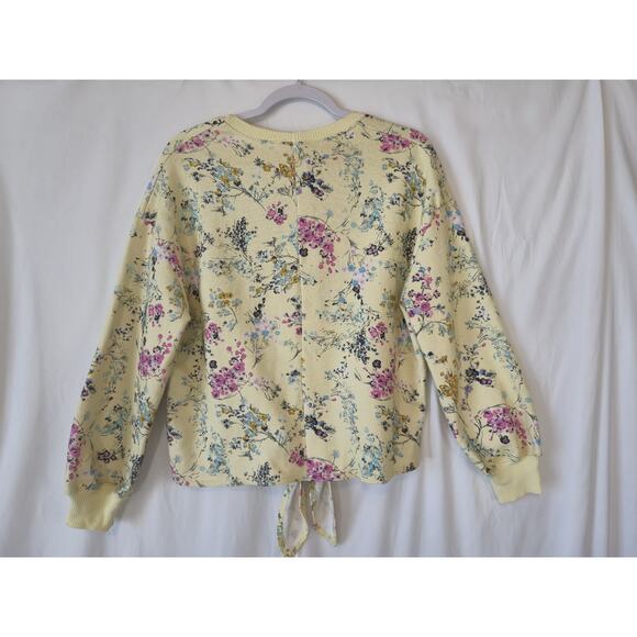 Cinq à Sept Parker Sakura *IN Yellow Floral Giles 2 Piece Set Small Top Joggers - Picture 11 of 16